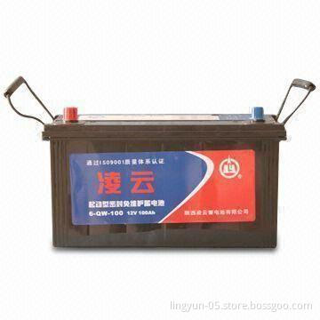 100Ah Sealed Lead-acid Storage Battery with 12V Rated Voltage